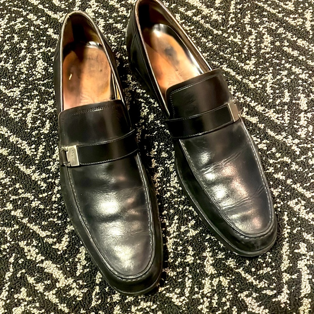 Mens Salvatore Ferragamo Shoes. Black. Size 11